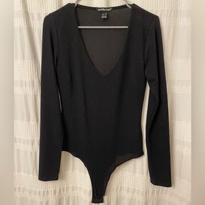 Black sparkle bodysuit size L